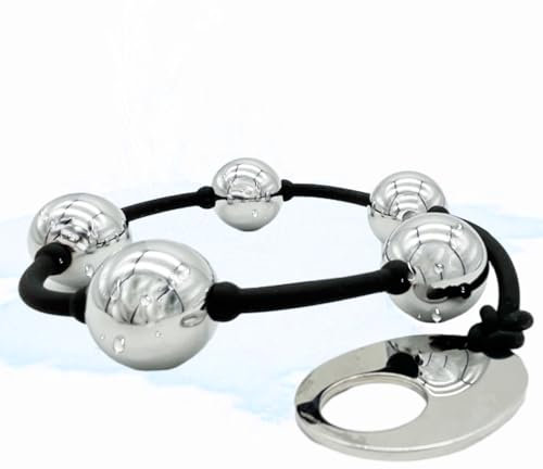 Palline Anali In Metallo Plug Anale Per Donna Allenamento Anale, Anali Dell'Amore Catena Cordino Silicone Con 5 Palline Uomo Giocattoli Fetish Masturbatore