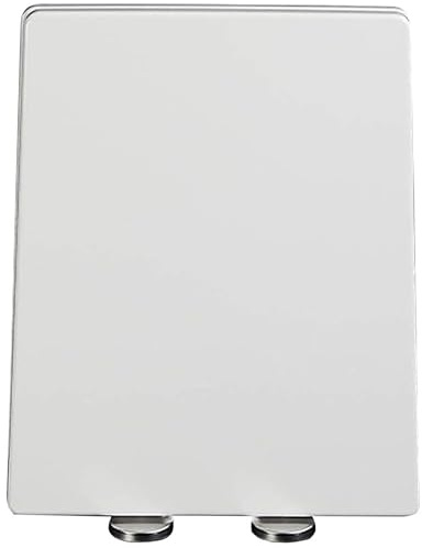 Coperchio WC Quadrato, Sedile WC Di Sicurezza in PP, Tavoletta Water A Chiusura Ammortizzata Silenziosa Con Cerniera Regolabile A 360°, Sgancio Rapido Per Una Facile Pulizia, 05B - 36.5 x 45cm