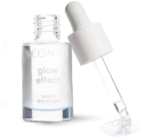 NÉONAIL Nagellack Schnelltrockner - Glow Effect Quick Dry Drops - Schnelltrocknende Tropfen für Nagellack - Trocknet schnell & verleiht Glanz – Nail Drops - 6,5 ml