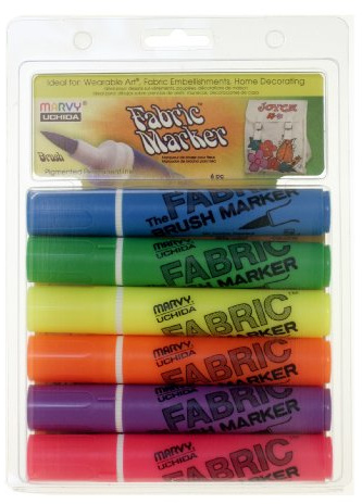 Uchida 7226C Brush Fabric Marker, Set of 6