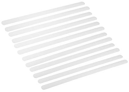 Ruban adhésif antidérapant de sécurité, Anti-dérapant pour escalier Plancher, Autocollants Antidérapants Bandes Salle Bain Bande Douche Transparente pour Baignoires Douches Marches Escalier 12 Bandes