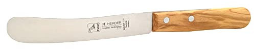 H. Herder Solingen Frühstücksmesser Buckelsmesser 22cm - Spezialstahl 1,5mm stark rostfrei Olive