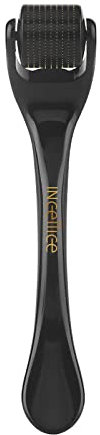 INCELLICE Derma Roller 0.5, Microneedling Roller per Viso, Micro Ago Roller per Crescita di Capelli e Barba, 540-Aghi in Titanio Rullo Derma per la Cura del Viso e del Corpo di Uomini e Donne