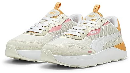 PUMA Damen Runtamed Platform Sneaker, Putty Puma White Warm White Clementine Passionfruit, 36 EU