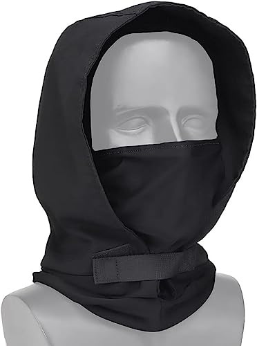 ACEXIER Casque Tactique avec Masque Facial pour Hommes Airsoft Paintball Chasse Protection de tir (Black)