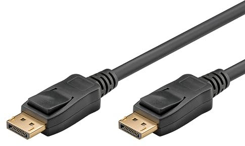 goobay 64863 Câble DisplayPort 2.1 Résolution 8K à 60 Hz Câble de connexion pour PC de gaming PS5 Blindé 2 m