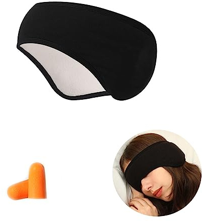 Masque de sommeil, oreillettes réduisant le bruit et offrant ombrage, ajustement confortable pour femmes et hommes, lunettes de voyage bloquantes