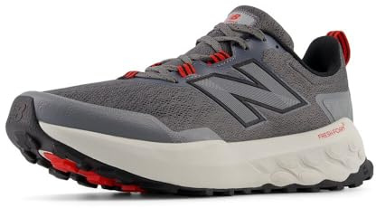 New Balance Men's Fresh Foam X Garoé V2 Trail Running Shoe, Castlerock/True Red/Slate Grey, 9.5 M
