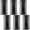 Set di 6 pettini per barba, neri, per pidocchi, da uomo, antistatico, di alta qualità, per la cura della barba