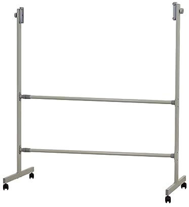 Support mobile universel pour tableau blanc, tableau noir, tableau d'affichage, support en métal réglable sur roulettes avec roulettes verrouillables