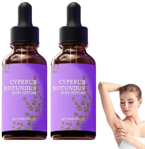 2PCS 60ml Cyperus Rotundus Skin Serum - Effective Hair Removal Solution, Natural Gentle Cyberglow Oil, Gentle for Sensitive Skin
