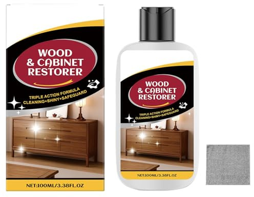 Wood And Cabinet Restorer, Protects Against Fading & Damage, 100ml, Wood Ring And Water Mark Remover, Furniture Restorer, Easy To Apply, Quick Results, For Scratches, Water Marks & Coffee Cup Rings