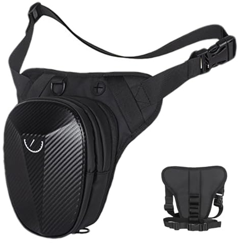 Drop Leg Bag för män - Snyggt lårhölster, vattentät höfthållare, Urban Riding förvaring, Casual Fashion Pack, Bike Travel Companion | Idealisk för motorcykling, cykelturer utomhus