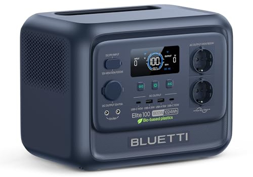 BLUETTI Elite 100 V2 Estación de Energía Portátil 1024Wh Generador Solar