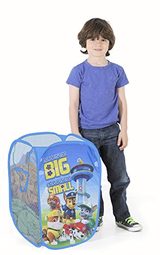 Nickelodeon Paw Patrol Pop Up Laundry Hamper with Durable Carry Handles,Kids Clothes Storage Organizer, 21 H x 13.5 W x 13.5 L