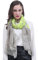 Lina & Lily Damen Schal mit Leopard Neon (Gelb Neon)