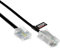rhinocables RJ11 to RJ45 Cable - Ethernet Patch Network Lead | Reliable Router & Modem Connectivity | ADSL, VoIP, Fax & Phone Compatible | Multiple Lengths & Colours Available (3m,Black)
