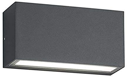 Trio Leuchten Trent 226960242 LED Außen Wandleuchte, Aluminium, 10 Watt, Anthrazit
