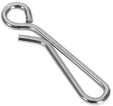 Pwshymi 50/100 pièces connecteurs de leurre pivotant de pêche Accessoires matériel de pêche en Acier Inoxydable pêche à la Mouche Baril Roulant pivotant(3#-100 pièces) Fishinghook