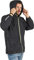 PERLETTI Veste Homme Impérmeable à Capuche Détails Réfléchissants - Coupe Vent Homme Résistant Léger Sport Running Pliable - Poncho Veste de Pluie Neige Impermeable Voyage Fluo Hiver (Noir, M)