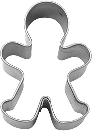 BekkiB - sehr kleine Ausstechform Lebkuchenmann Mini - ca. 3 cm, Ausstecher aus Edelstahl ideal für Fondant- und Marzipandeko, spülmaschinengeeignet - 3500