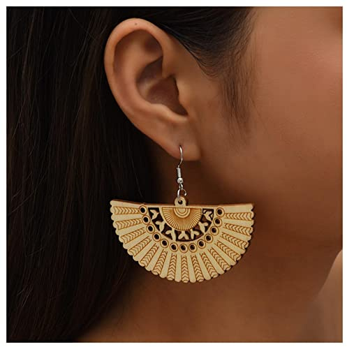 Cimenexe Boucles D'oreilles Secteur Bohème Boucles D'oreilles Secteur Boucles D'oreilles Éventail Boucles D'oreilles Éventail Tribal Vintage Bijoux Pour Femmes Et Filles Cadeaux