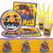Feuerwehrmann Partygeschirr, Feuerwehrmann Geschirr Set, 73Pcs Feuerwehrmann Party Set mit Teller Tasse Tischdecke Servietten