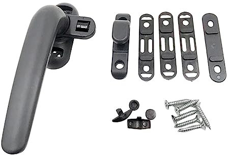 Ronyme Poignées de fenêtre, poignée de Verrouillage à, quincaillerie de fenêtre Universelle, serrures à Ouverture par Pression Boucle de Verrouillage, À Gauche