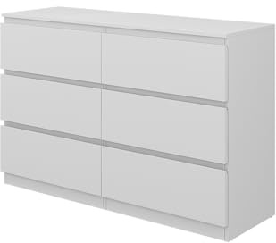 Vicco Cómoda Calisto, Blanco, 39 x 78.5 cm, para Guardar Ropa y Objetos cotidianos