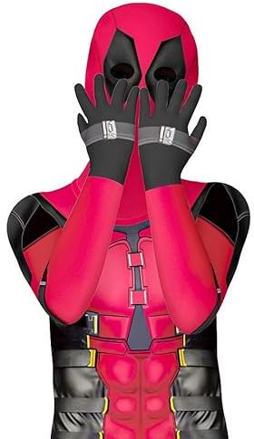 Lspoer Costume di Halloween per bambini spaventoso costume di Halloween Deadpool per ragazzi 5-6 anni