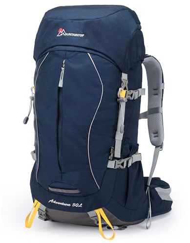 Mountaintop 50/60L Trekkingrucksack Herren Damen mit Regenschutz