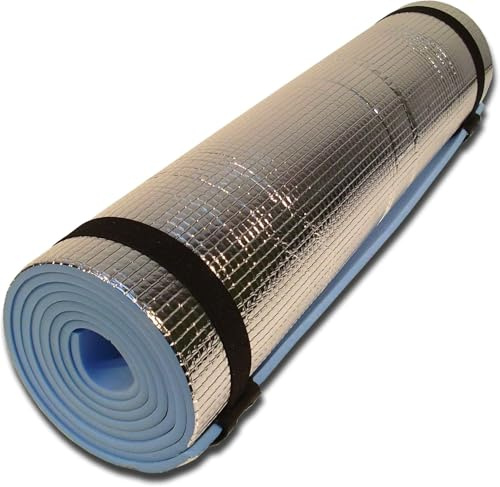 Garden Mile EVA Camping Roll Mat with Foil – Blue Insulated Sleeping Mat, Lightweight Waterproof Non Slip Foam Camping Mattress for Tent, Festival, Yoga & Outdoor Use