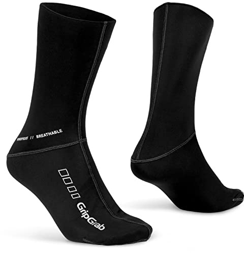 GripGrab Calzini da Ciclismo Termici Primavera Autunno Antivento Lunghi Preformati Protezione dal Vento Freddo Traspiranti