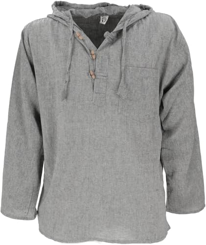 Guru-Shop Nepal skjorta, Goa Hippie sweatshirt, yogashirt, män, bomull, skjortor alternativ kläder