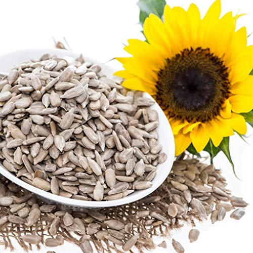 Sunflower Seeds 1kg - Ready To Eat - For Human Consumption - 100% Natural Raw Shelled Sun Flower Hearts Kernels - Edible Seed - Keto & Paleo - Unsalted Unroasted – Vegan PURIMA - 1 kg BULK Packaging