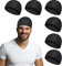 ASTER 6 Stück Skull Cap Schädelkappe sommermütze Herren und Damen Hut Under Armour Cap Totenkopfmütze Laufmütze Schweißmütze Milchseide Fahrradhelm gefüttert schwarz Schlafmütze