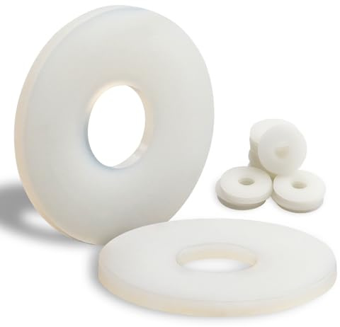 Mbsomnus 30 Arandelas de Plástico M8-24 mm, de Nailon para Carrocería, Máquinas de Aparatos Eléctricos, Fontaneros - M3, M4, M5, M6, M8, M10, M12, M20