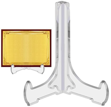 Support De En Acrylique Antidérapant - Présentoir Photo et Chevalet Multifonctionnel Pour Livre, Montre et Service