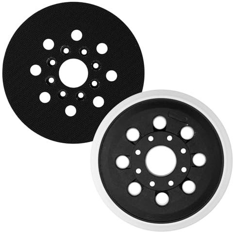 BEASAFY 2 Stück Schleifteller für Bosch GEX 125-1 AE, 8-Loch-Schleifpolierscheibe, 123 mm Exzenterschleifer Ersatzteile mit Klett-Schleifteller für Bosch PEX 220 A & AE, Skil 7402/7490