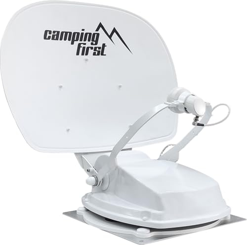 Camping First Satmex 55 Plus – Antenne Satellite Automatique – Blanc