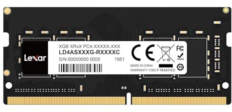 Lexar SODIMM RAM DDR4 16GB 3200 MHz, 260-Pin SO-DIMM PC Memoria, SODIMM para Portátil, SO-DIMM de Alto Rendimiento, Memoria RAM para Ordenador Portátil, CL22-22-22-52 1.2V