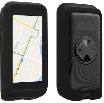 kwmobile Housse GPS vélo Compatible avec IGPSPORT BiNavi Air - Protection Bumper boitier navigateur - Étui en Silicone Noir