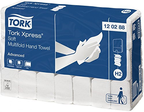 Xpress® Multifold Handtücher - 2-lagig Hybrid Tissue, hochweiß, mit Dekorprägung