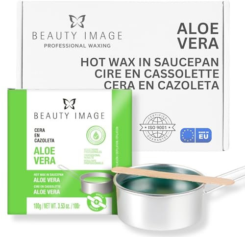 Aloe Vera Hot Wax On a Wax Pot