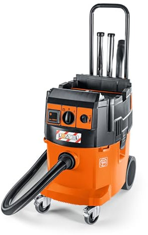 FEIN Nass-/Trockensauger Dustex 35 LX mit Zubehörset, Professioneller Sauger zum Anschluss von Elektrowerkzeugen, Kabel mit Stecker 7.5 m, Max. Aufnahmeleistung 1380 W- Staubklasse L, Koffersystem