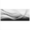 Decorwelt Quadro in vetro 125 x 50 XL, motivo astratto grigio panoramico, moderno, decorazione in vetro