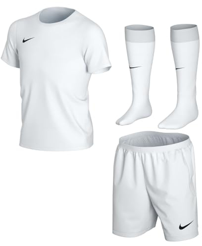 Nike Unisex Kids Kit Lk Nk Df Park20 Kit Set K, White/White/Black, CD2244, S