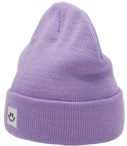 55cube Light Purple Beanie Hat