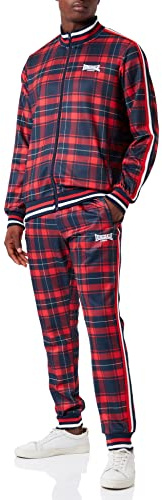 Lonsdale Herren WICKSTONE Trainingsanzug, Rot/Blau, XXL