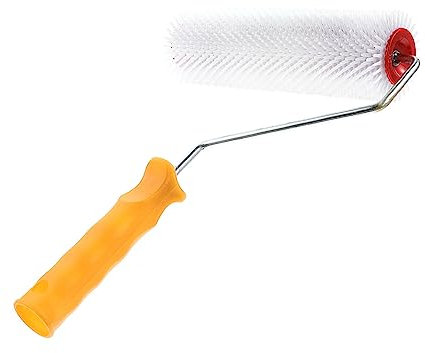 DOITOOL 1 Stück Rolle Silikon Pinsel Farbe Für Holz Silikon Rakel Wandroller Pinsel Wandmalerroller Farbroller Selbstnivellierend Stachelwalze Estrich Stachelwalze Kunststoff